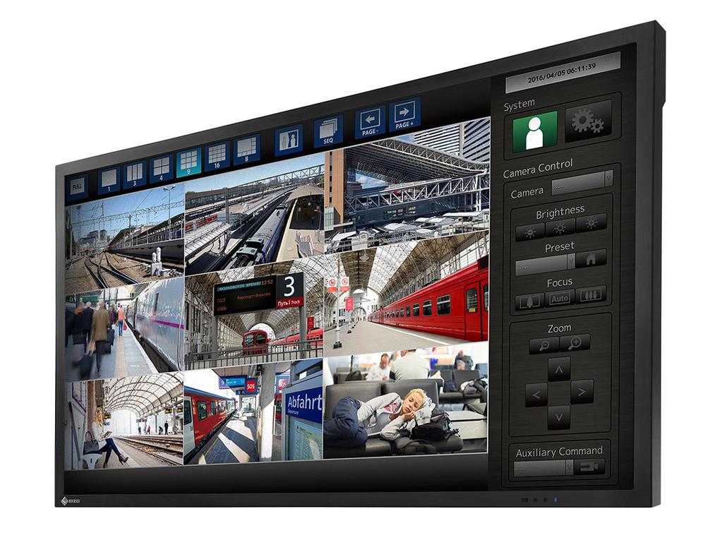 FDF4627W-IP Vaše výhody Monitor s dekodérem IP pro připojení k zabezpečovacím a monitorovacím kamerám bez použití počítače.