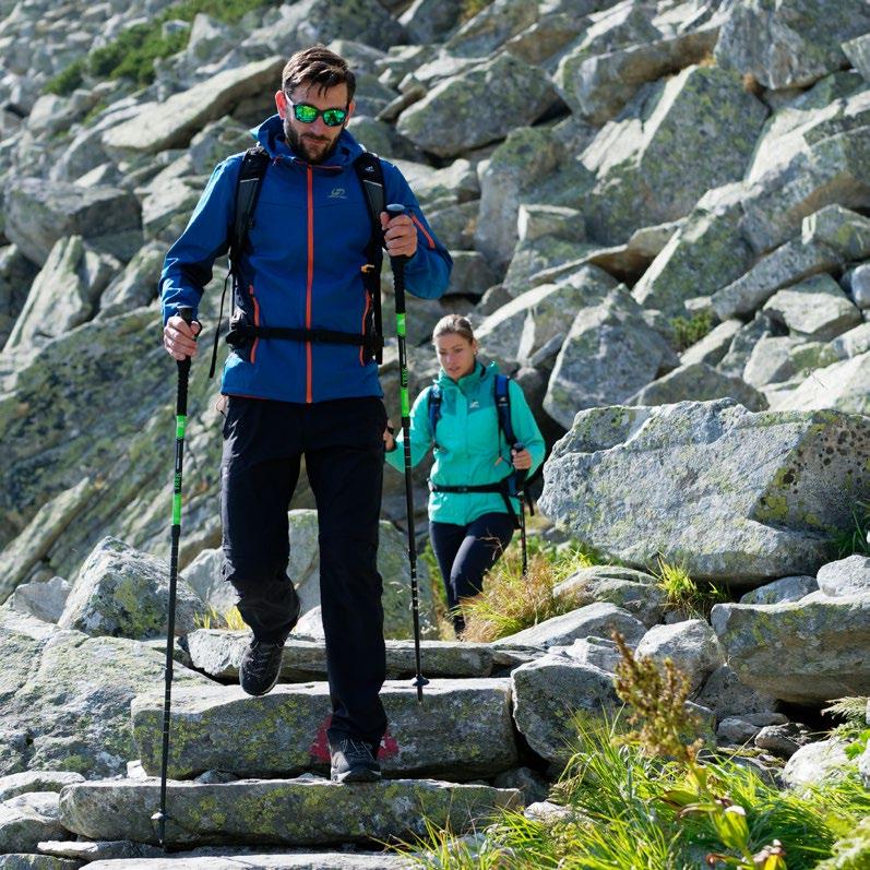 Trek Lehké a pevné trekové hole Trek, které jsou výborným pomocníkem na všech horských túrách i toulkách přírodou. Vysoce komfortní madlo a stahovací poutko pro lepší stabilitu úchopu.