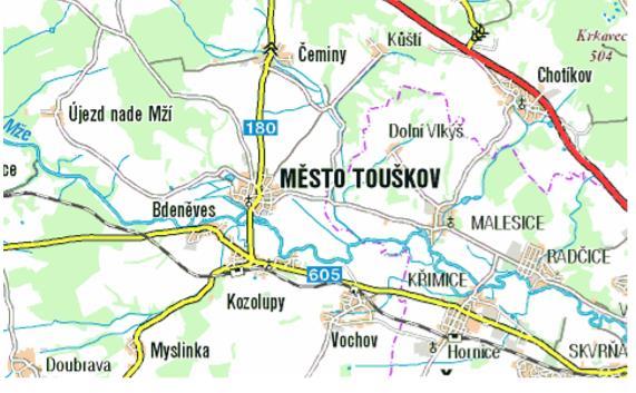 Příloha č. 1 Obr. č. 1 - Mikroregion Touškovsko.