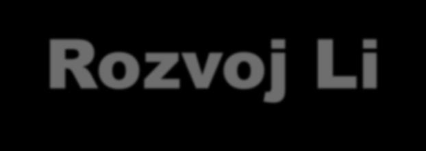 Rozvoj Li-Ion akumulátorů První Li-Ion akumulátor byl uveden na trh v roce 1991 firmou Sony. Gravimetrická hustota energie tohoto akumulátoru byla 80 Wh/kg a cena 3200 $/kwh.