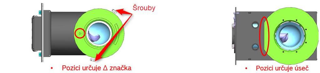 Aretační šrouby zajistěte pouze ručně - bez použití ručního nářadí.