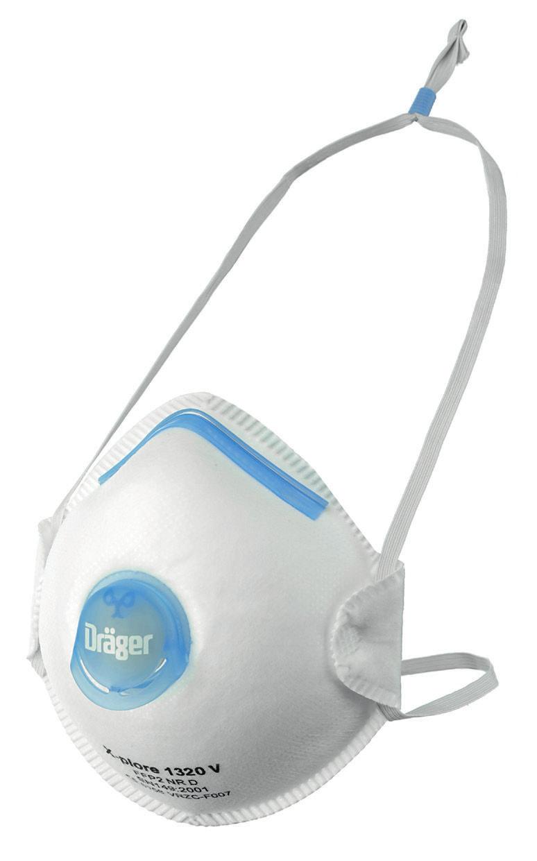 Dräger X-plore 1300 Filtrační polomasky Maska Dräger X-plore 1300 v sobě kombinuje prokázanou a spolehlivou ochranu dýchání s inteligentními novými nápady, které zabezpečují vysokou úroveň pohodlí a