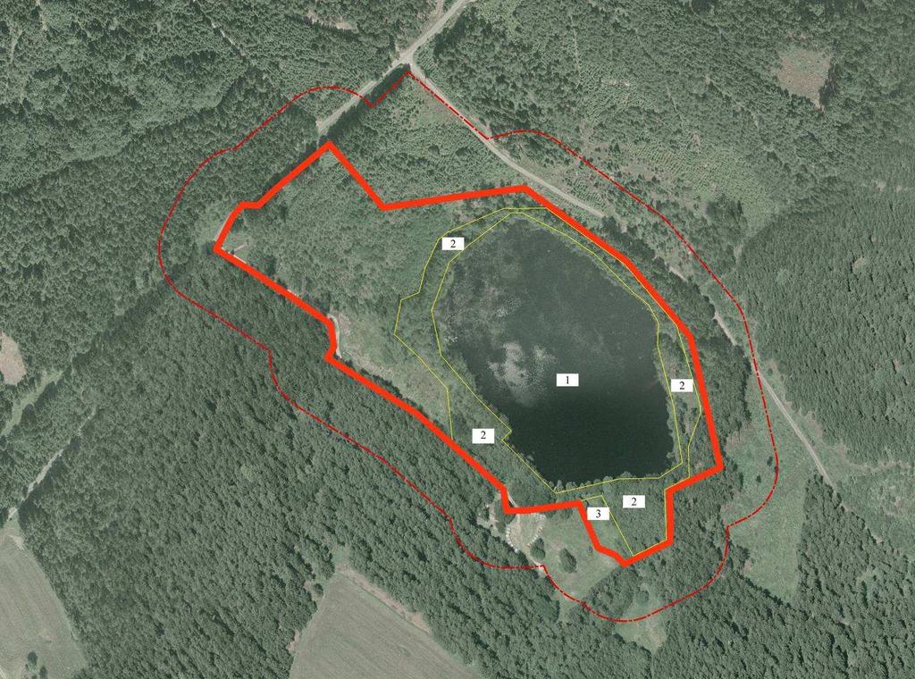 3. Plán zásahů a opatření 3.1 Výčet, popis a lokalizace navrhovaných zásahů a opatření v ZCHÚ Mapa dílčích ploch : 3.1.1 Rámcové zásady péče o území nebo zásady jeho jiného využívání a) péče o lesy V porostech s převahou olše lepkavé pouze zdravotní zásahy.
