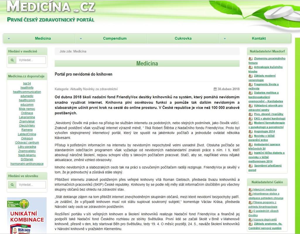 19.Medicína.cz, 30. 4. 2018 http://medicina.