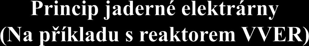 V aktivní zóně reaktoru se přeměňuje jaderná energie uranu 235 (palivové proutky) pomocí řízené štěpné reakce na energii tepelnou.