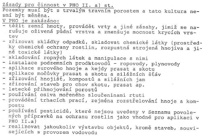 Hospodaření v ochranných pásmech vodních