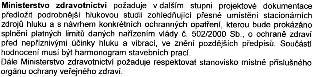 Mìstská èást Praha 20 (MÈ P20) souhlasí s projednávaným zámìrem s tím, že upozoròuje na nutnost øešení dopravy v rámci širších vztahù pøi pøedložení projektové dokumentace k územnímu øízení a