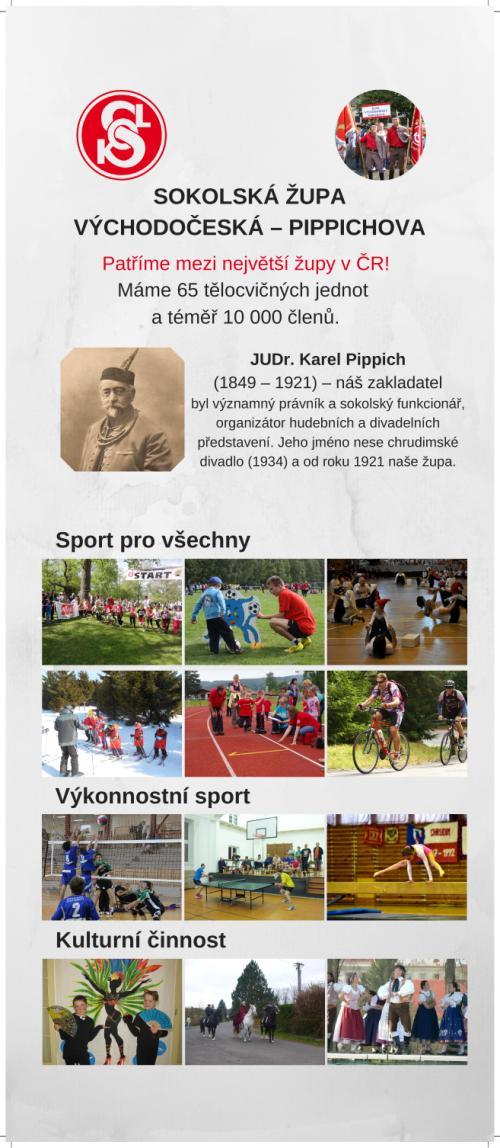 Vzniklo proto 6 ks propagačních materiálů zvaných roll-up, které obsahují následující témata: Historie, Symbolika,
