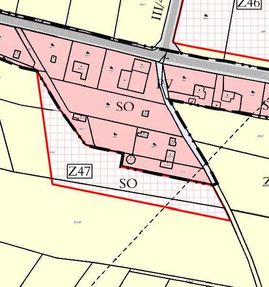 Návrh Zprávy o uplatňování Územního plánu Závišic Z47 Původní výměra: 0,73 ha Navrhované zmenšení o: 0,73 ha Nová výměra: 0 ha Důvod: Plocha byla zanesena do územního plánu z podnětu vlastníků již v