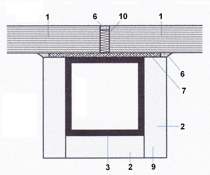rozměr tabulí 1040 x 2040 mm) 2 přířezy z vápenosilikátových desek 3