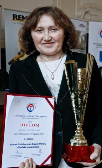 Andrzeje Bartośe, Pohár Ing. Vladimíra Valenty zakladatele Vědomostní olympiády, diplom CTI ČR a věcné ceny od Ing. ačkové, Ph.D.