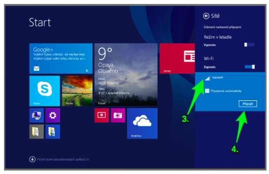 Obrázek 16 Přihlášení k wi-fi - OS Windows 5 Vy uka na mobilnićh zar iźenićh (matematika, pr iŕodove da a jine pr iŕodove dne pr edme ty) 5.