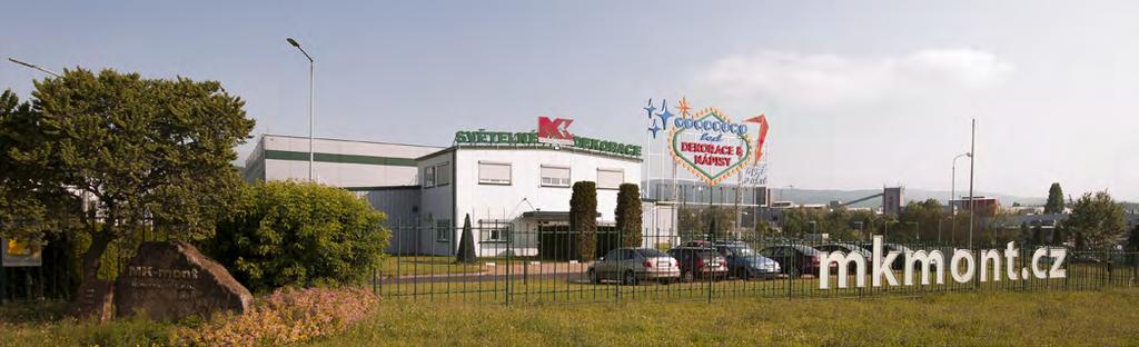 Výrobní závod v Klášterci nad Ohří jsme otevřeli v roce 2002 a v rámci dostavby v roce 2011 rozšířili o nové skladové a výrobní prostory včetně školicího střediska.
