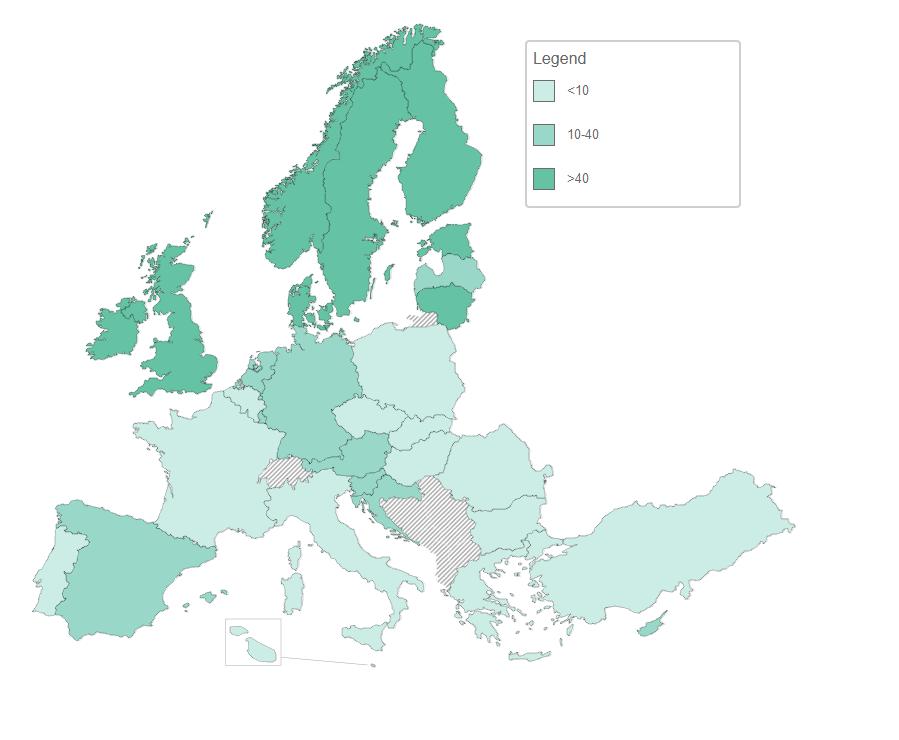 Přímá drogová úmrtí v EU (v