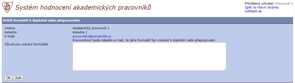 Režim kontroly následně vypněte pomocí odkazu Vypnout režim kontroly údajů podle externího systému.