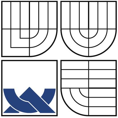 VYSOKÉ U ENÍ TECHNICKÉ V BRN BRNO UNIVERSITY OF TECHNOLOGY FAKULTA PODNIKATELSKÁ ÚSTAV