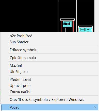 V případě inteligentních dveří a oken jsou prvky s volnou šířkou (a různé šířky) počítány samostatně. Takže počet obsahuje pouze instance daného typu a dané šířky.