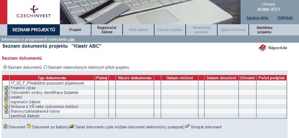 Předepsané formáty pro zasílané přílohy prostřednictvím aplikace eaccount: Do dokumentace můžete vložit elektronickou přílohu(y) v povoleném formátu (pdf, doc, rtf, xls, jpg, gif, png, txt, htm, fo)