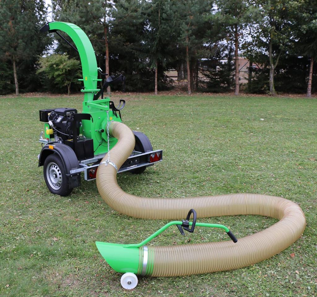 VD 500 P VYSAVAČ LISTÍ Leaf Vacuum Vysavač listí / Leaf Vacuum 390 kg 108 m³/min Vysavač listí VD 500 P je určen k vysávání a nakládání listí, suché trávy a komunálního odpadu z míst, kde byly