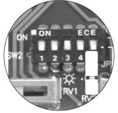 9.3. Zakončení linky DIP přepínač SW2 je umístěn na zadní části monitoru.