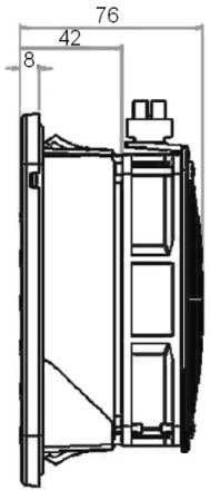 GHV15SL - Výřez do panelu 125 x 125 mm Objednací kód Jednotka GHF15 GHV15SL220 GHV15SL211 Provozní