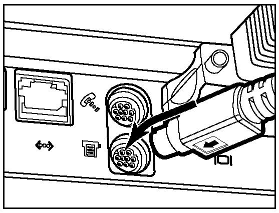 Připojení fotoaparátu k počítači Macintosh Kolíky zástrčky pečlivě zasuňte do otvorů zásuvky rozhraní pro modem (nebo pro tiskárnu).