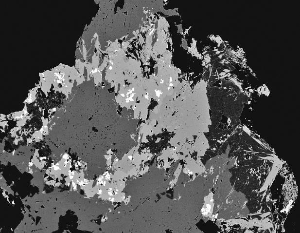 (Bou), succession freieslebenite from the (Frs), Pb-richest diaphorite to Pb-poorer (Dia), pyrargyrite phases: (Prg); galena (b) () example boulangerite of black (Bou) ore freieslebenite (i)