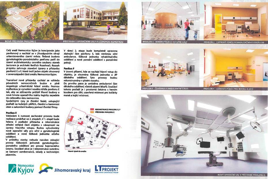 Rekonstrukce gynekologického pavilonu - akce zahájena v roce 2015 - investiční náklady k 31. 12.