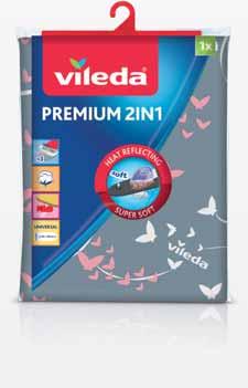 Žehlicí prkna Potahy na žehlicí prkna Vileda Total Reflect Plus žehlicí prkno Extra velká žehlicí plocha 130 44 cm.