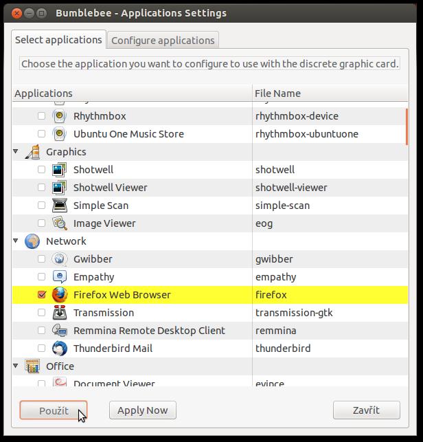 Nyní se musíte přesunout do druhé záložky Conﬁgure