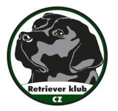 Řád ochrany zvířat při veřejném vystoupení retrieverů Svod loveckých psů - Ověření vrozených vlastností retrieverů organizovaných Občanským spolkem Retriever klub CZ Čl.
