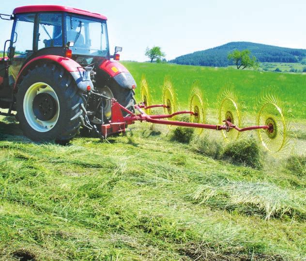 Obraceče a shrnovače paprskové SP4-205 SP4-205 Univerzální obraceč a shrnovač Technická data SP4-205 pracovní záběr max. m obr. 3,1 / shr.