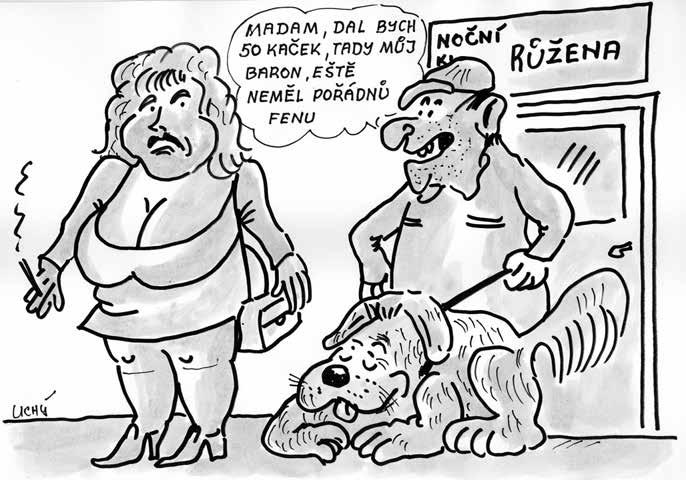 Malý skluz Haló, poznáváš ně? volá Marek Kaňovský na číšníka. Né, pane, nikdá sem vás neviďél, krčí bezradně ramenama číšník. Ty cigáne! Dyť sem si u tebe před hodinú objednal řízek!