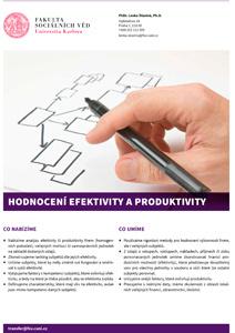 Nabízíme analýzu efektivity či produktivity firem (homogenních poboček), veřejných institucí či samosprávních jednotek na základě dodaných údajů. Zkonstruujeme ranking subjektů dle jejich efektivity.