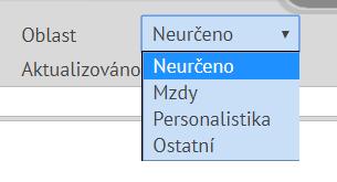 U zprávy lze nastavit několik parametrů: Typ Neurčeno. Oblast Lze specifikovat, které oblasti se zpráva týká. Aktivní Pokud je zpráva Aktivní Ano, znamená to, že se zobrazuje na ZMP.