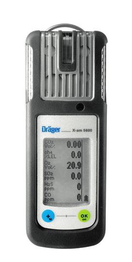 06 Dräger X-am 5000 Související produkty Dräger X-am 5600 D-23637-2009 Přístroj Dräger X-am 5600 s ergonomickým designem a novou technologií infračerveného snímače je nejmenším