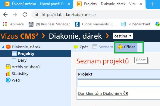 Návod: Nastavení darovacího formuláře na webu Darovací formuláře jsou jednoduchým nástrojem, jak potenciálnímu dárci nabídnout rychlou a snadnou možnost darování platební kartou nebo převodem.