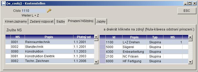 střediska Automatické přerozdělení nákladů: 77odlehčení nákladového střediska pomocí definování cílových nákladových středisek 77zpětná