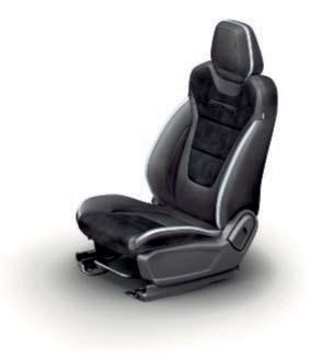2. 3. 1. XL Látkové čalounění sedadel, barva Ebony, vzor Circuit Cloth 2. XLT Látkové čalounění sedadel, barva Ebony, vzor Penta Cloth 3.