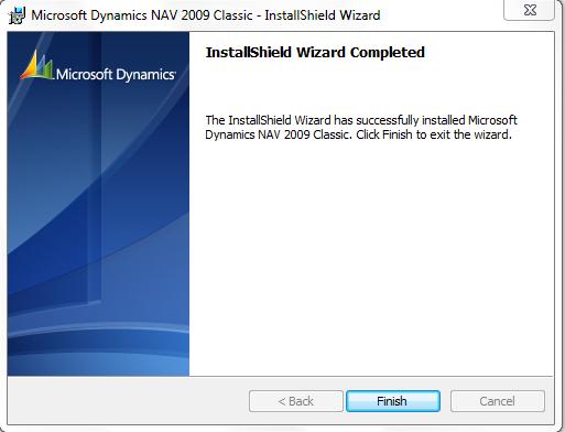 Installation MS Dynamics NAV 2009 R2 (will be