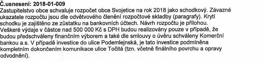 Oprava komunikace Točitá ještě závisí na výstavbě vodovodu a kanalizace, kterou si obyvatelé v ul. Točitá chtějí vybudovat. Výňatek z veřejného zasedání konaného dne 5.3.