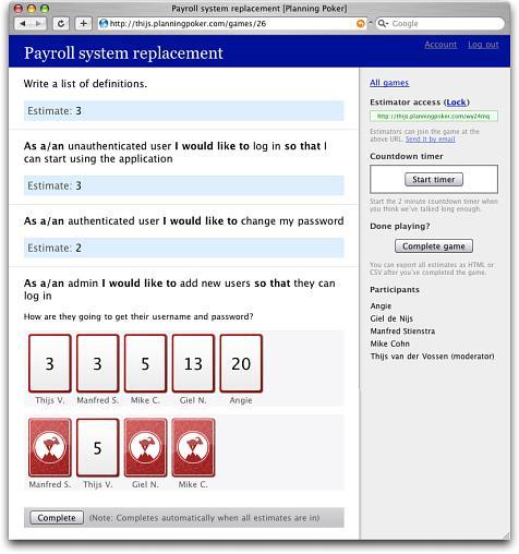 Obrázek 1: Náhled aplikace Planning Poker 2.3. Planning Poker programy pro mobilní telefony S rostoucím počtem uživatelů s chytrými telefony roste i trh aplikací, které si na ně můžete pořídit.