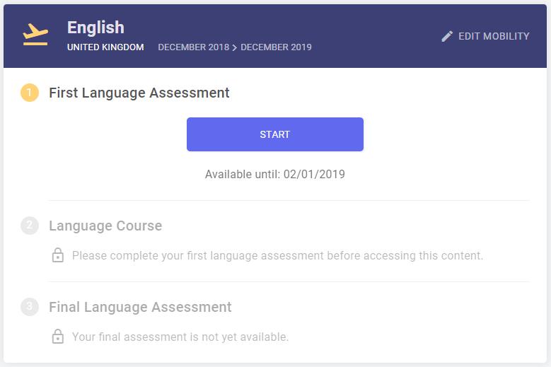 9/21 Vstupte do jazykového testu Erasmus+ OLS Jakmile vyplníte své profily, zobrazí se úvodní informace k jazykovému testu.