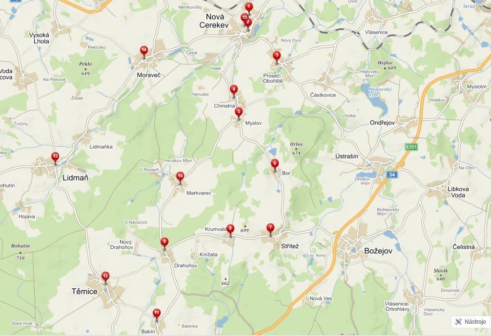 Příloha 2: Mapa monitoringu, 12.