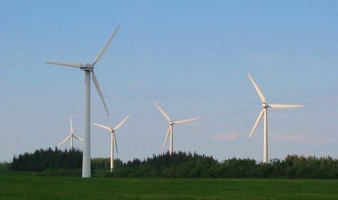 Větrné elektrárny Větrné elektrárny slouží k vytváření elektrické energie pomocí větru Vítr roztočí lopatky turbíny s připojeným