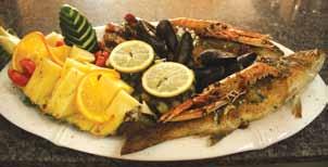 13. RIBLJA PLATA - za 2 osobe 250,00 kn Orada, brancin, lignje, škampi, blitva, krumpir Gilhead, see bass, calamari, shrimps, spinach