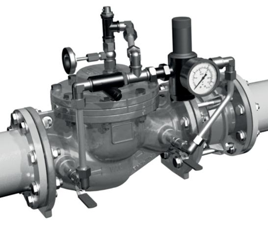 7.2 Čištění filtru řídicího okruhu Nářadí: plochý klíč 20 mm, plochý šroubovák 1. Uzavřete uzavírací armaturu instalovanou před ventilem. 2. Uzavřete uzavírací armaturu instalovanou za ventilem. 3.