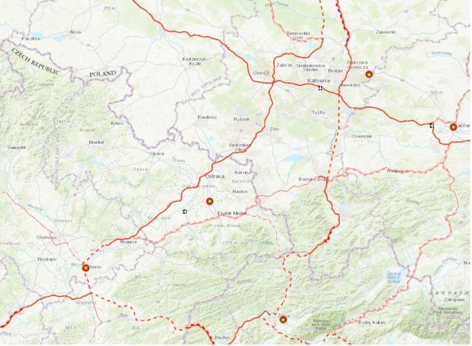Metropolitní síť - silnice finální návrh 57 11 56 68