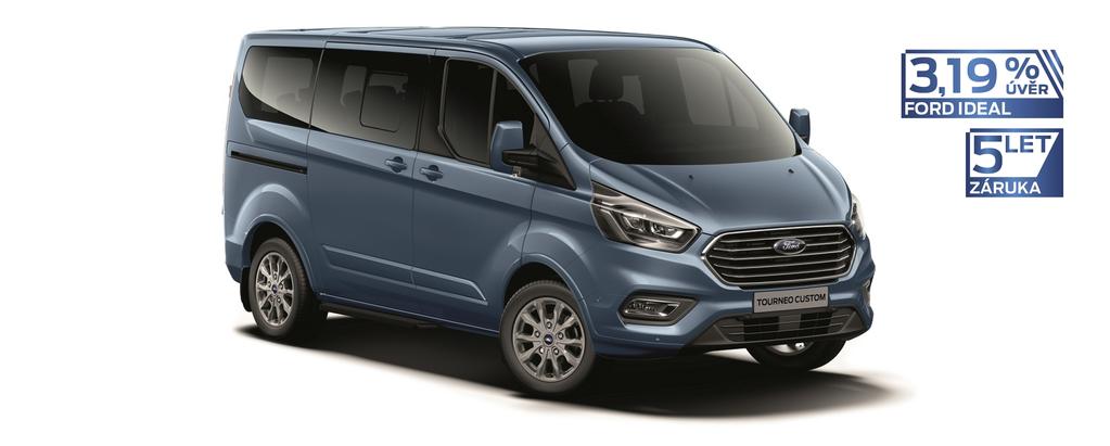 TOURNEO CUSTOM I CENÍK 89místný vůz Mimořádná nabídka* Již za 599 900 Kč bez DPH / 725 879 Kč s DPH Např. za 9 400 Kč měsíčně, úrok jen 3,19 % * Zvýhodněná nabídka platí do 30. 06.