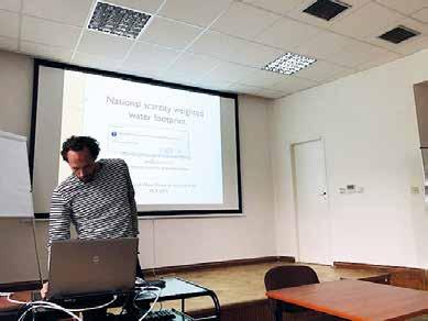 Jedním z cílů setkání bylo představení zkušeností zúčastněných výzkumných institucí s hodnocením vodní stopy ať z hlediska bilančního, či